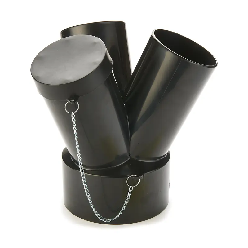 Dust Connection - 3-Way Splitter -  6" to 4"