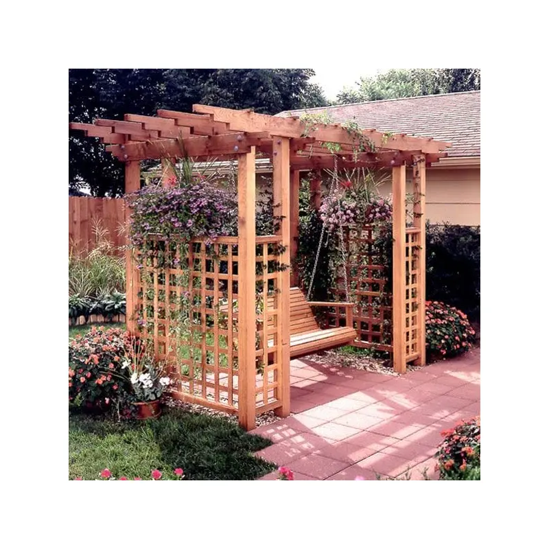 Woodworking Project Paper Plan to Build Garden Arbor Getaway