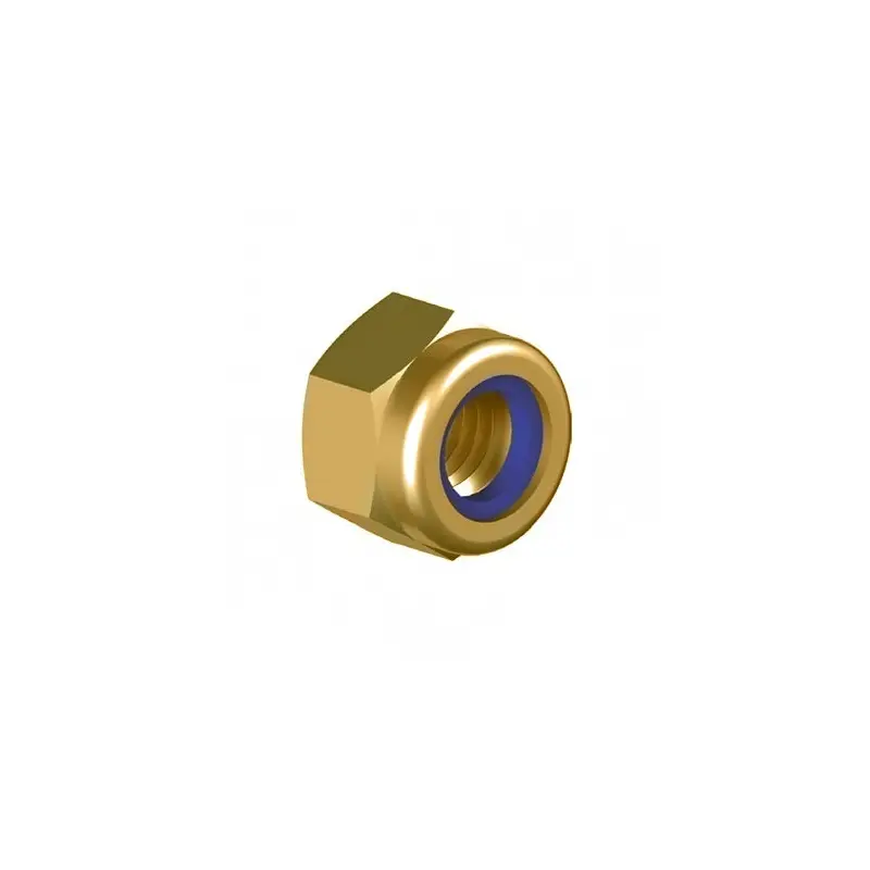 Metric Nylon Insert Lock Nut - Zinc Yellow