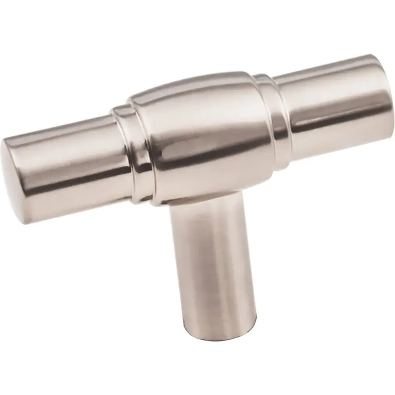 Hayworth "T" Knob, 2" O.L., Satin Nickel