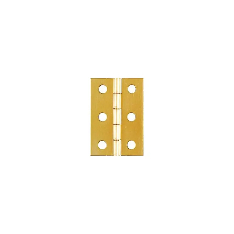 2-Pk., 2 x 1-3/8-In. Broad Hinges, Light-Duty, Brass