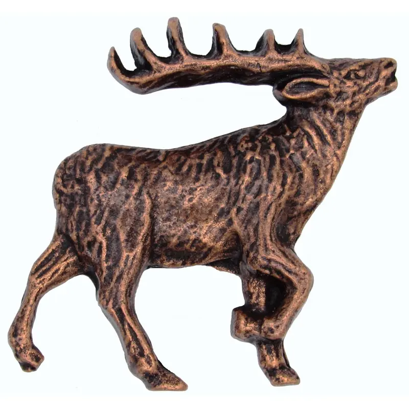 Walking Elk Pull Right Antique Copper Model 271AC
