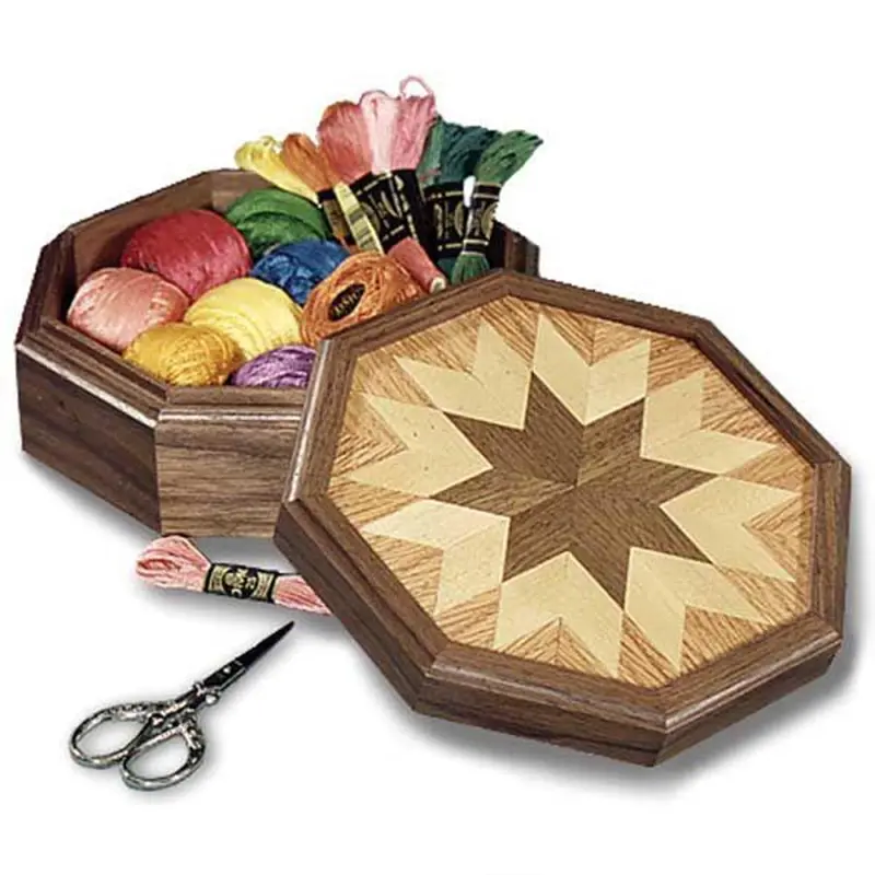 Downloadable Woodworking Project Plan to Build Country All-Star Keepsake Box