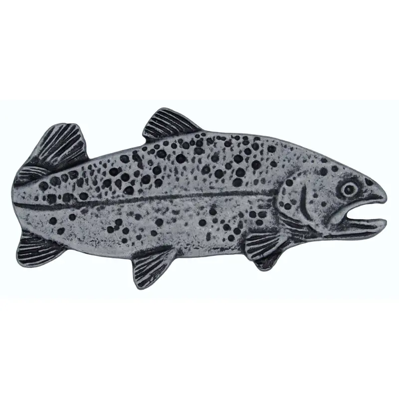 2" Long Trout Pull Right Facing, Pewter, Model 095P