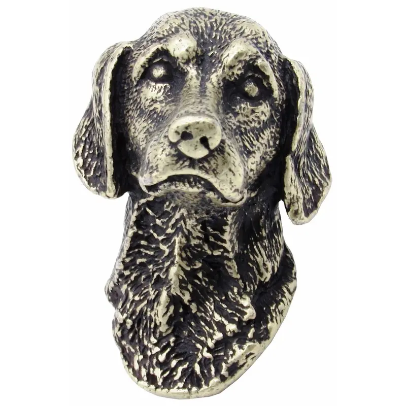 German Short Hair Knob Brass Oxide