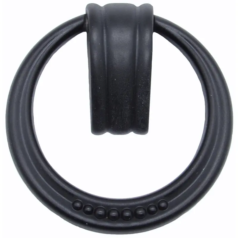 Beaded Elegance Ring Pull Matte Black