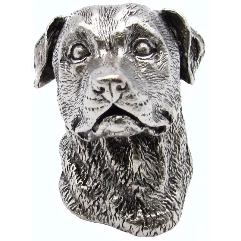 Rottweiler Knob Pewter Oxide