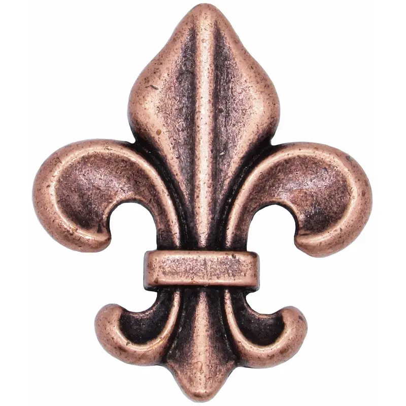 Fleur De Lis Knob Copper Oxide
