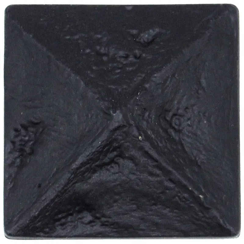 Rustic Pyramid Knob Matte Black