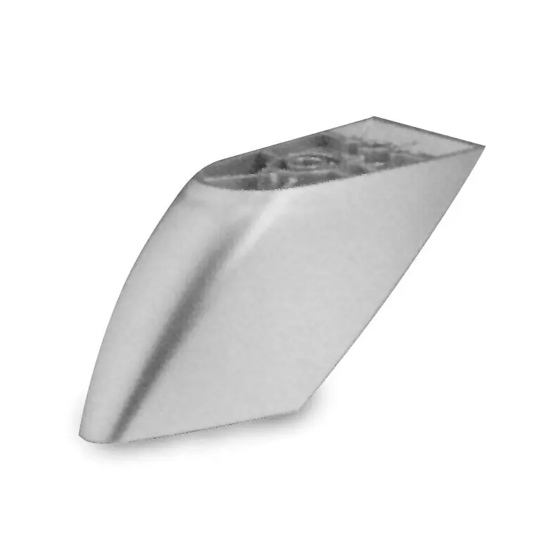 1-31/32" (50 mm) Decorative ABS Leg Silver