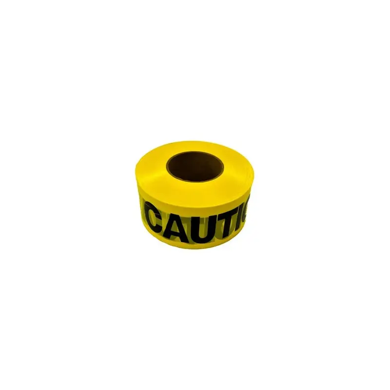 "Caution" Tape, Yellow, Waterproof, 1,000-Ft.