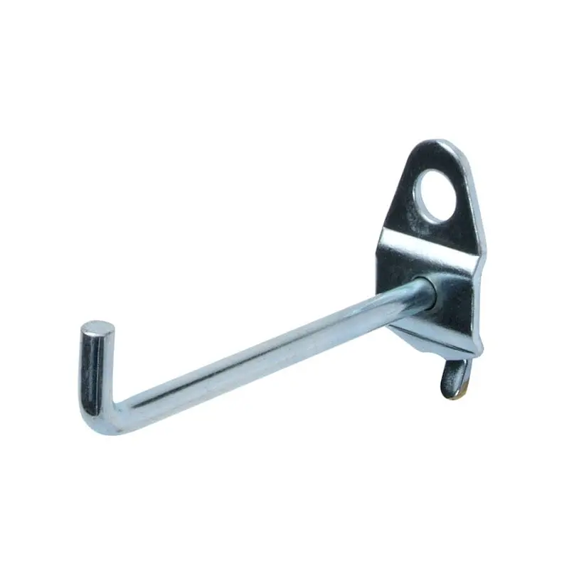 DuraHook 2 3/4" Single Rod, 90 Degree Pegboard Hook, 10 Pack