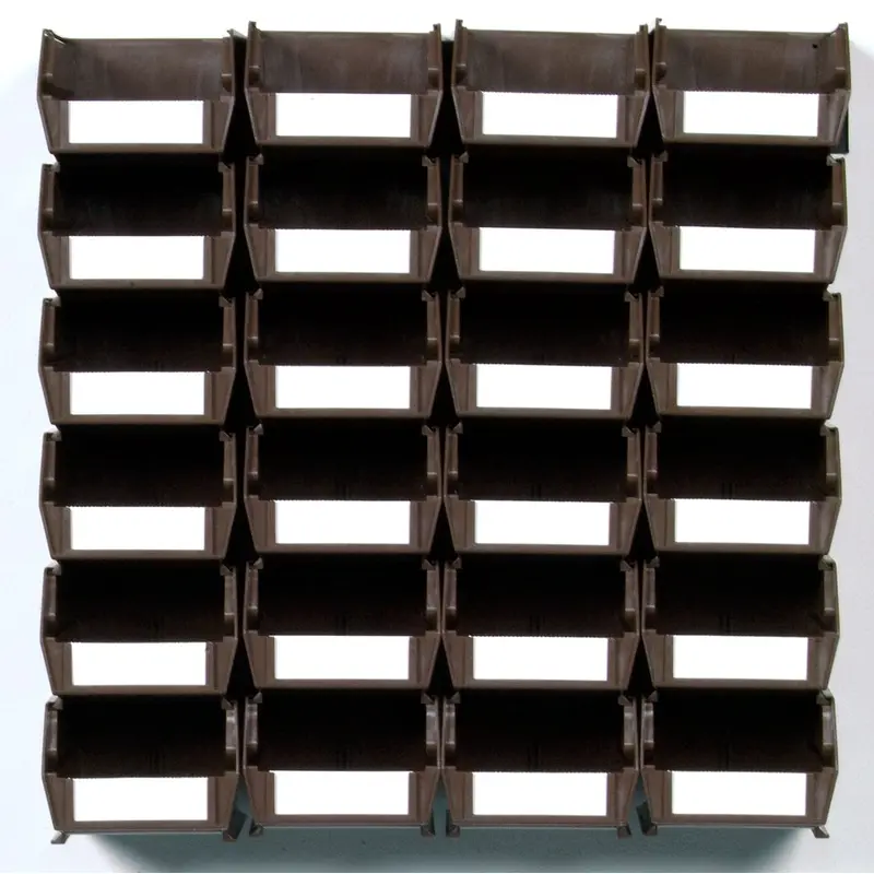 Brown 26 PC Wall Storage Unit - Small