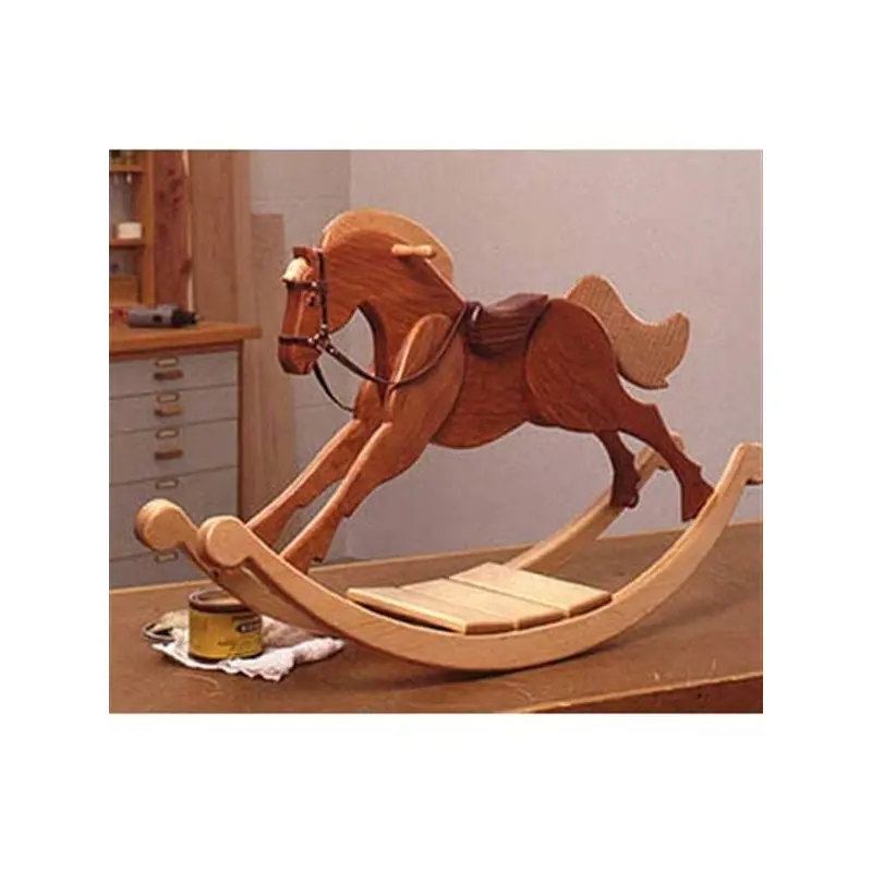 Woodworking Project Paper Plan to Build Playroom Palomino Rocking Horse