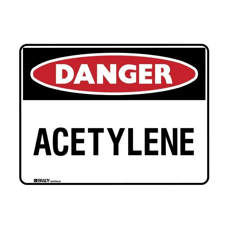 Brady Danger Sign - Acetylene