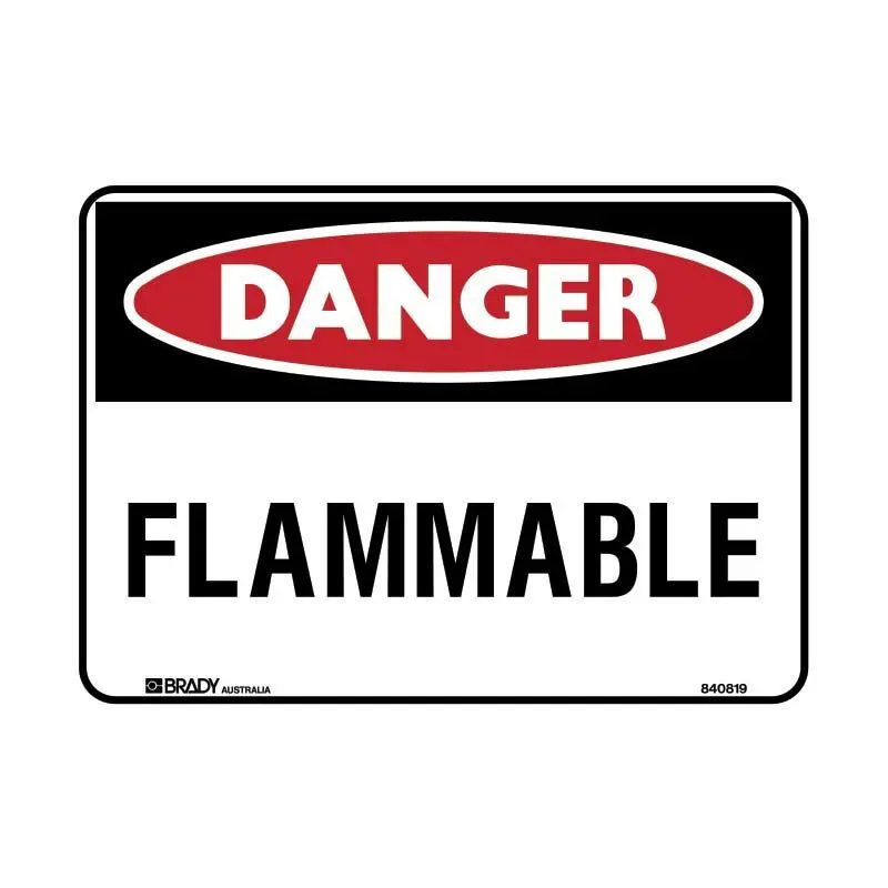Brady Danger Sign - Flammable