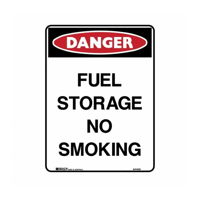 Brady Danger Sign - Fuel Storage No Smoking