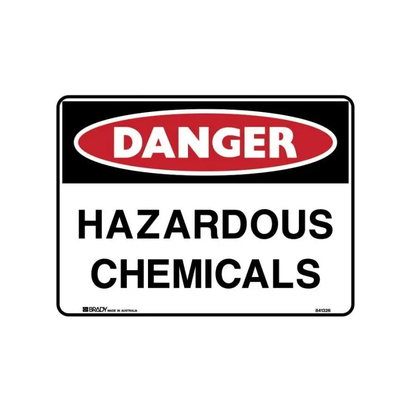 Brady Danger Sign - Hazardous Chemicals