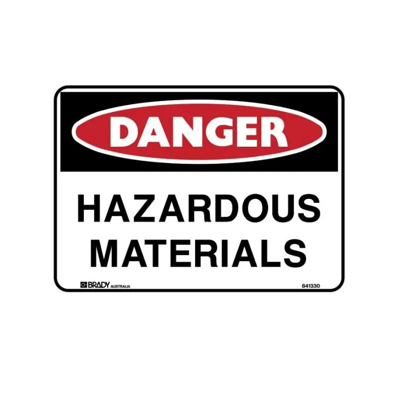 Brady Danger Sign - Hazardous Materials