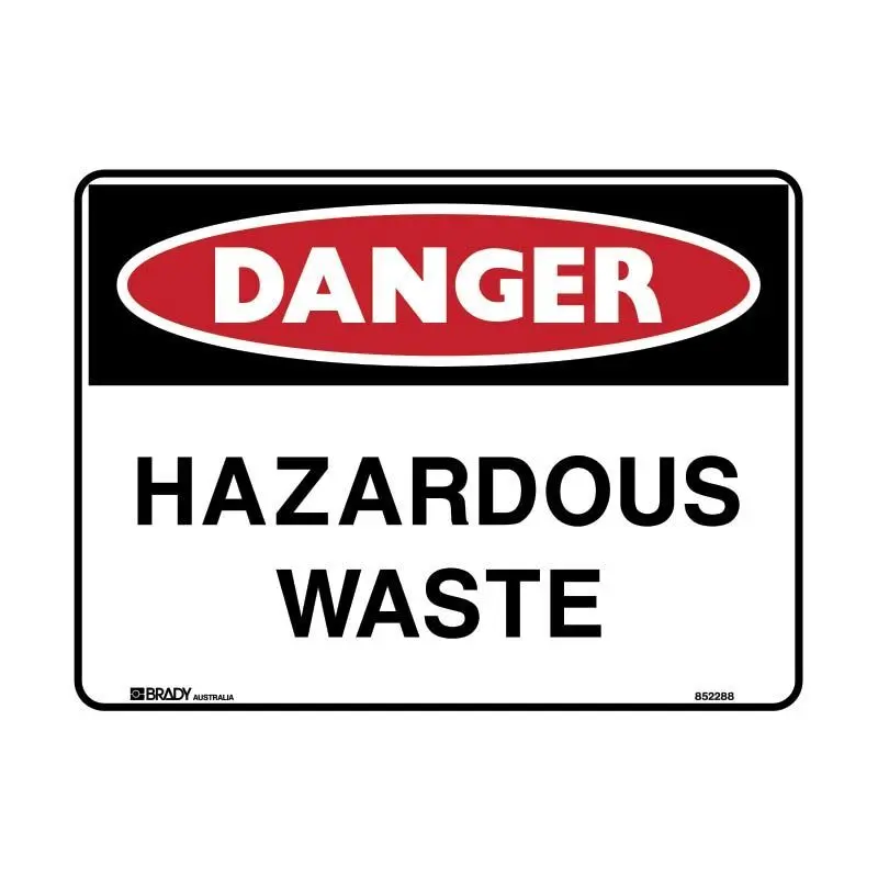 Brady Danger Sign - Hazardous Waste