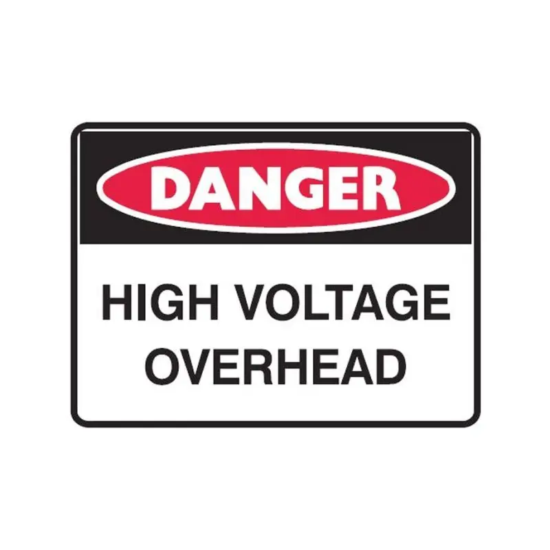 Brady Danger Sign - High Voltage Overhead