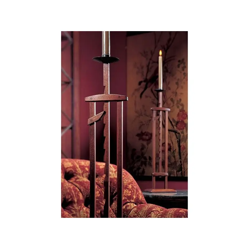 Woodworking Project Paper Plan to Build Ratcheting Candlestand