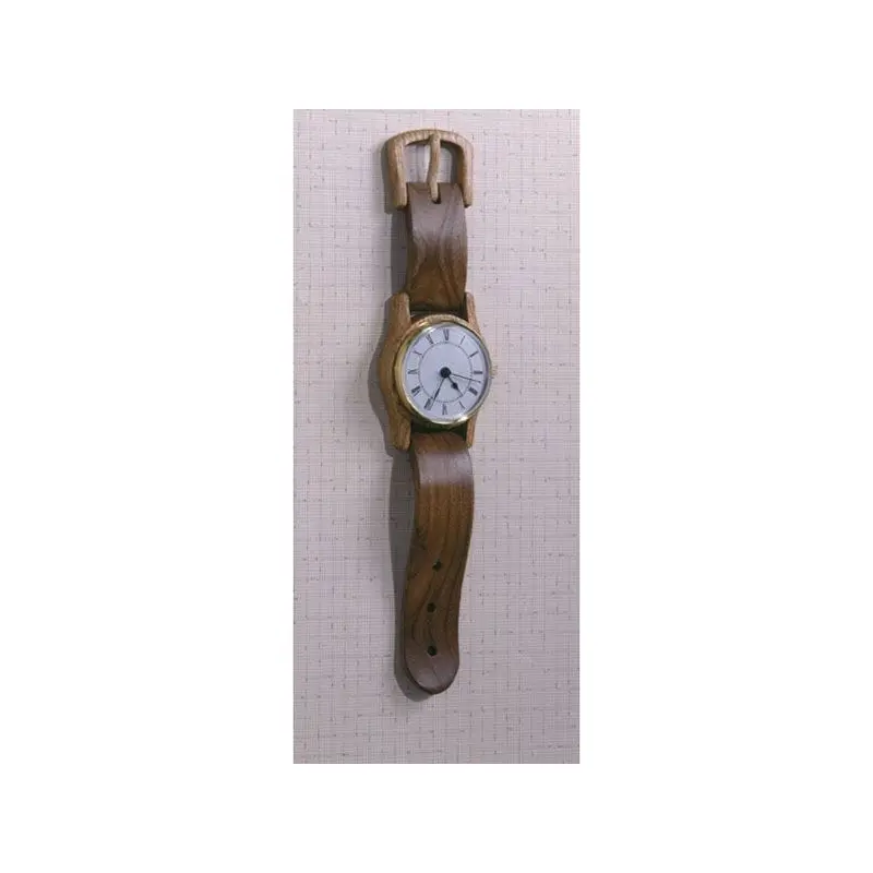 Woodworking Project Paper Plan to Build Wall-hung Wristwatch