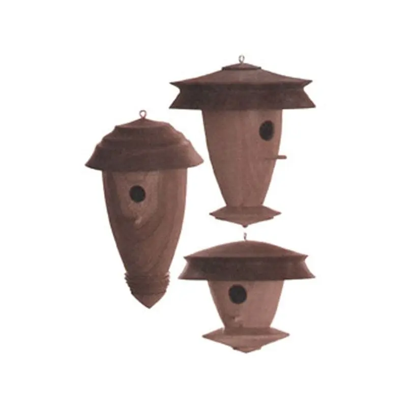 Downloadable Woodworking Project Plan to Build Decorative Turned Birdhouse