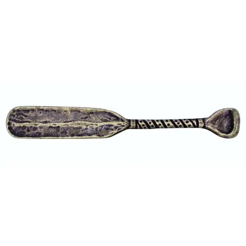 Wrapped Handle Canoe Paddle Pull, Antique Brass, Model 277AB