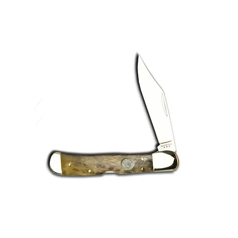 Maple Burl Single Blade Lock Back Knife, Model SK-209MB