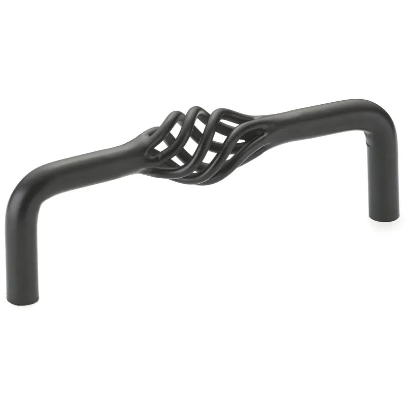 Traditional Pull, 4" Center-to-Center, Matte Black