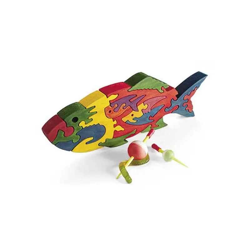 Woodworking Project Paper Plan to Build Scrollsawn Fishy Puzzle