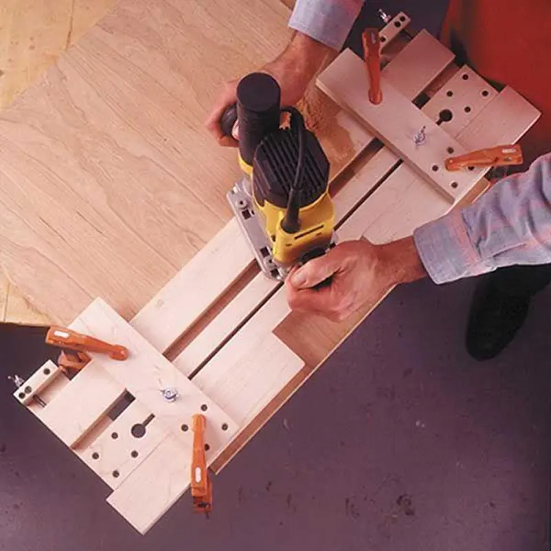Downloadable Woodworking Project Plan to Build Fail-Safe Router Jig