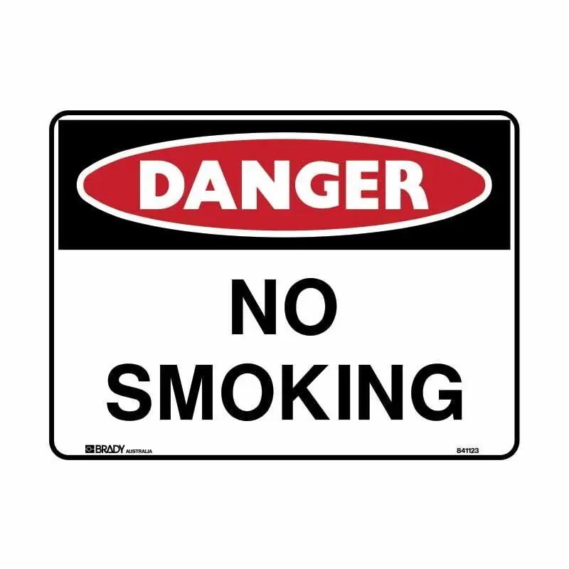 Brady Danger Sign - No Smoking