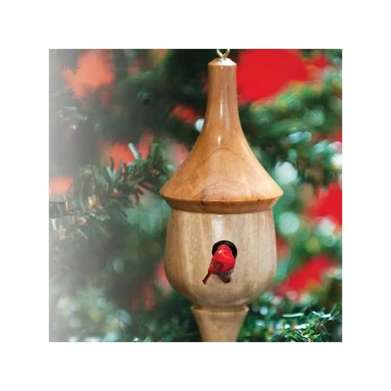 Turned Birdhouse Ornament - Downloadable Plan