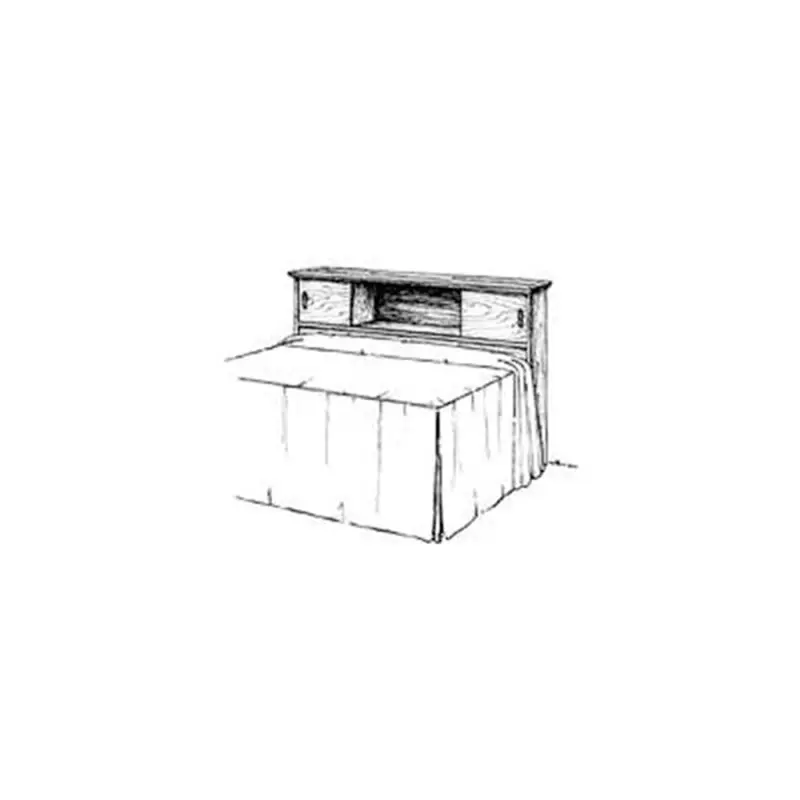 Woodworking Project Paper Plan to Build Storage Headboard