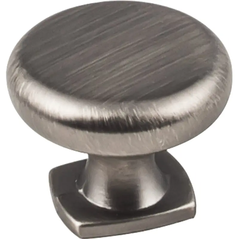 Belcastel 1 Knob, 1-3/8" Dia.,  Brushed Pewter