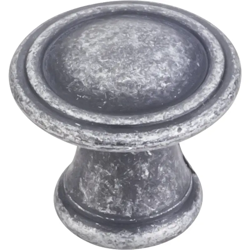 Chesapeake Knob, 1-3/16" Dia.,  Distressed Antique Silver