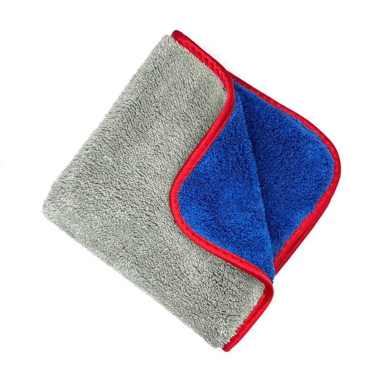 Miracle Dryer Absorber Premium Microfiber Towel With Silk Edges, Blue 16X16