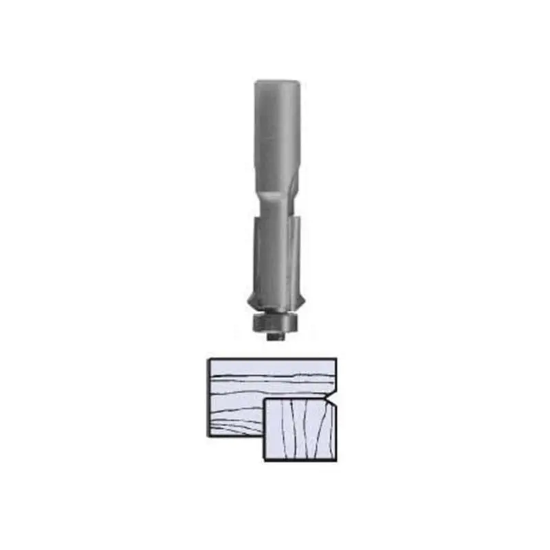 2425 V-Groove Flush Trim Router Bit 1/4" SH X 1/2" D X 1" CL 2-1/2" OL