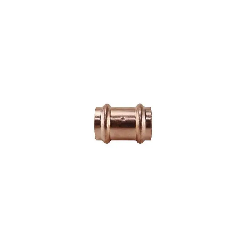 1 in. x 1 in. Copper Press x Press Coupling with Dimple Stop