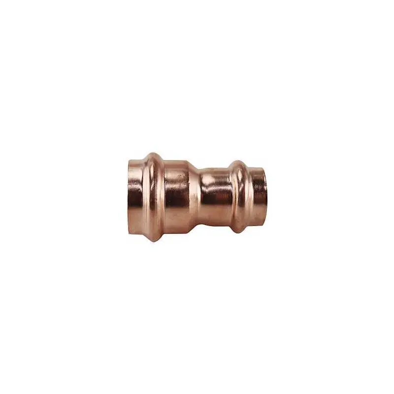 1 in. x 3/4 in. Copper Press x Press Reducing Coupling with Dimple Stop