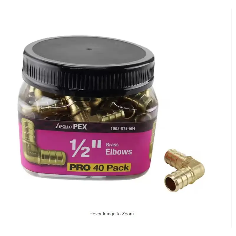 1/2 in. x 1/2 in. Copper 90-Degree Press x Press Elbow Jar (30-Pack)