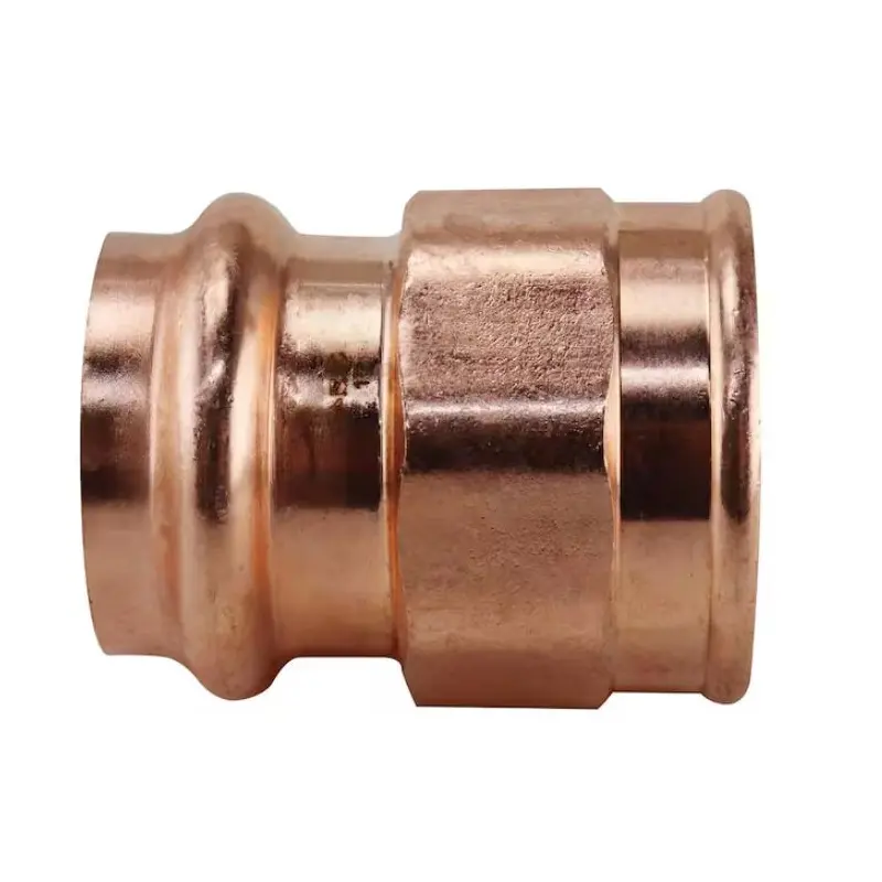 1 in. x 1 in. Copper Press x FPT Adapter