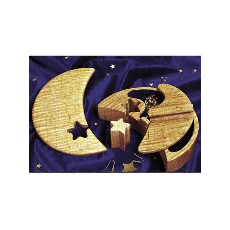Woodworking Project Paper Plan to Build Lunar Jewelry Box