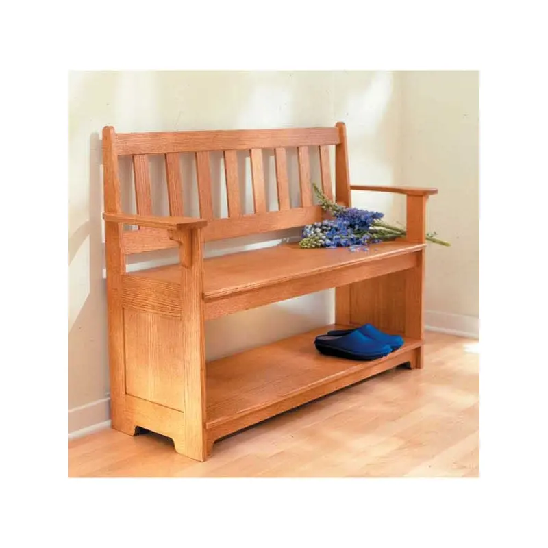 Woodworking Project Paper Plan to Build Sit-a-Spell Hall Bench