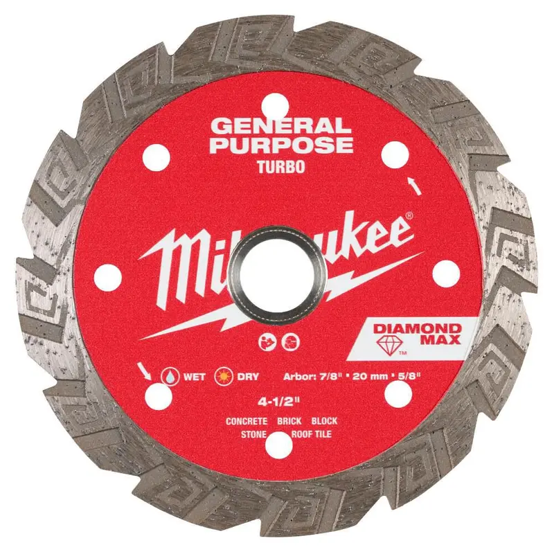 4-1/2" DIAMOND MAX Turbo, General Purpose Diamond Blade