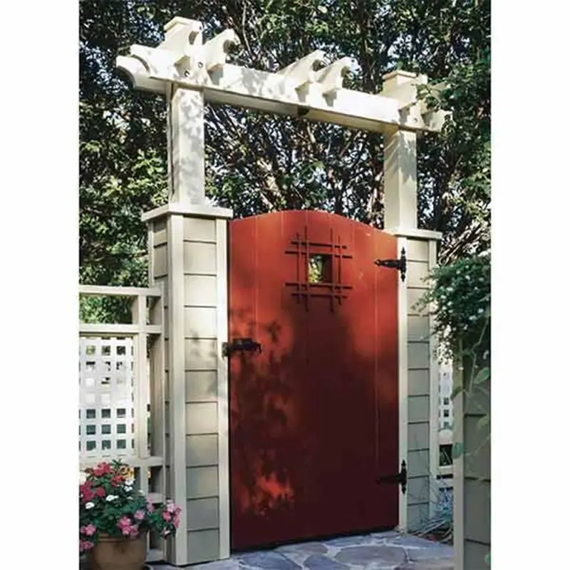 Downloadable Woodworking Project Plan to Build Grand Entrance Garden Gate