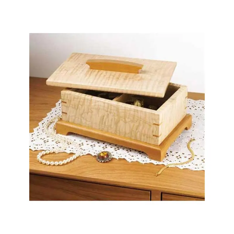 Woodworking Project Paper Plan to Build Secret-Compartment Jewelry Box