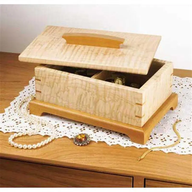 Downloadable Woodworking Project Plan to Build Secret-Compartment Jewelry Box